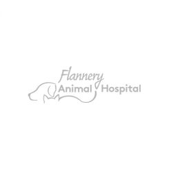 Flannery Animal Hospital logo in greyscale