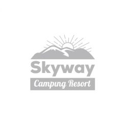Skyway Camping Resort logo in greyscale