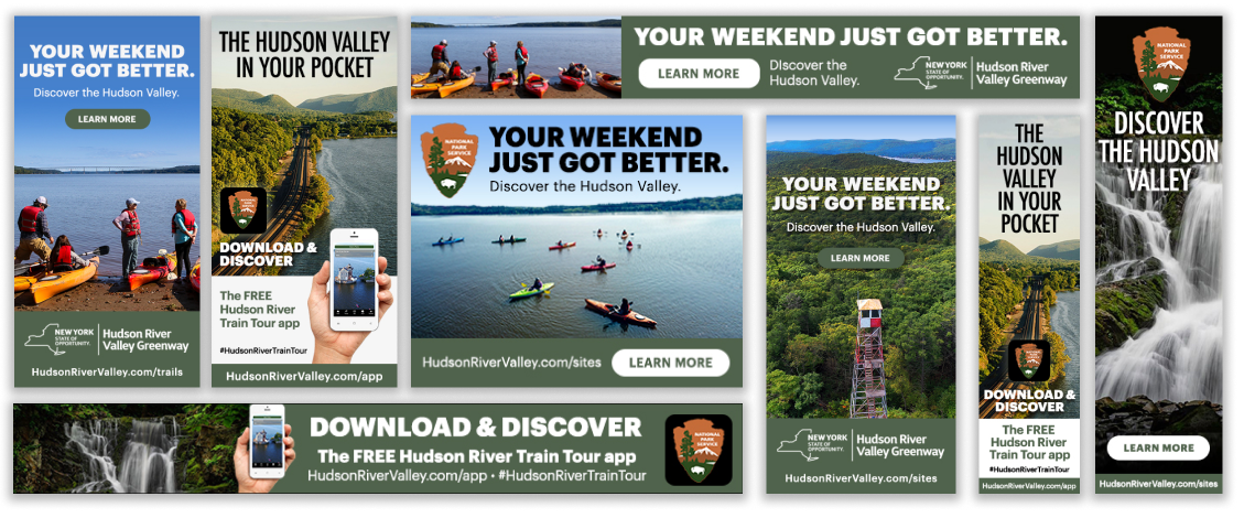 Hudson River Valley Greenway digtal ads