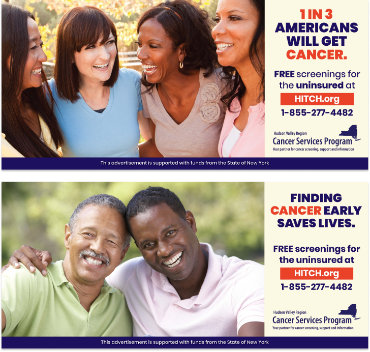Cancer Services Program billboard samples