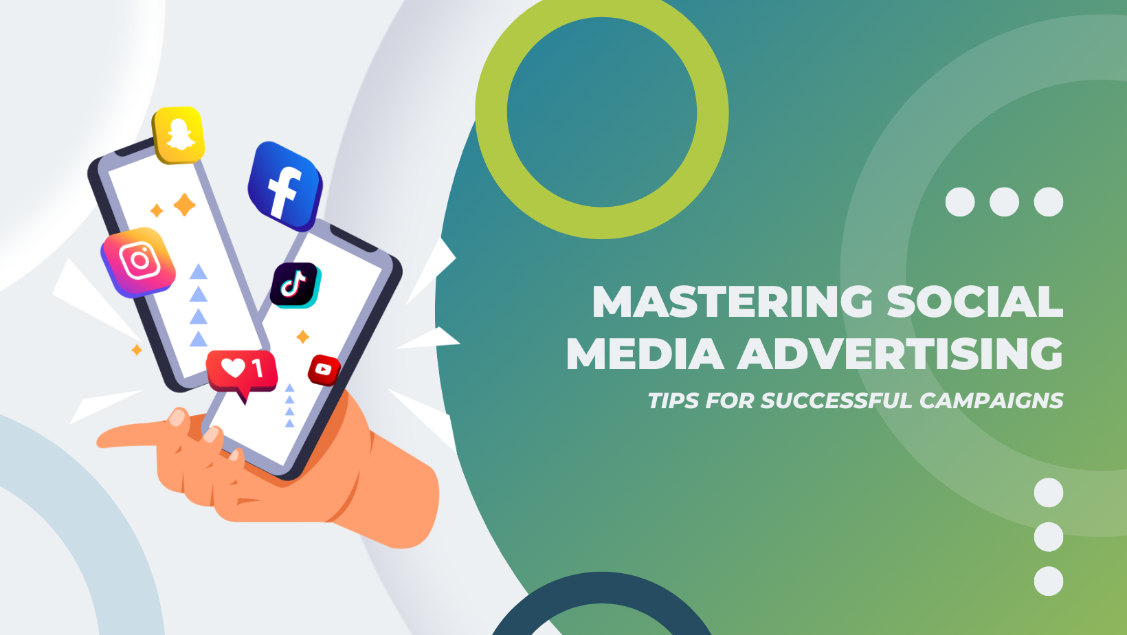 "Mastering Social Media Advertising: Tips for Successful Campaigns" graphic