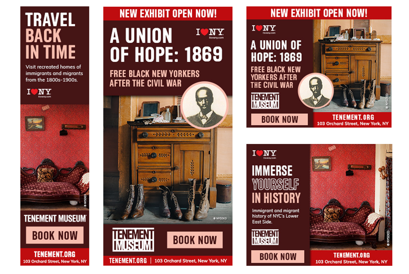 Tenement Museum Digital ads