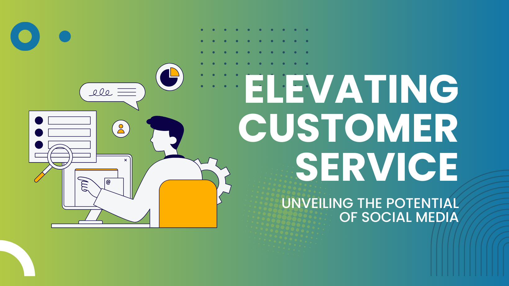 Elevating Customer Service: Unveiling the Potential of Social Media graphic