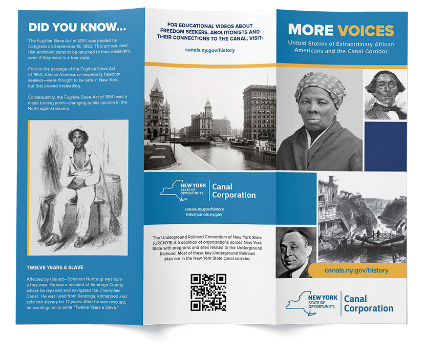 NYS Canal Corporation More Voices Brochure Mockup