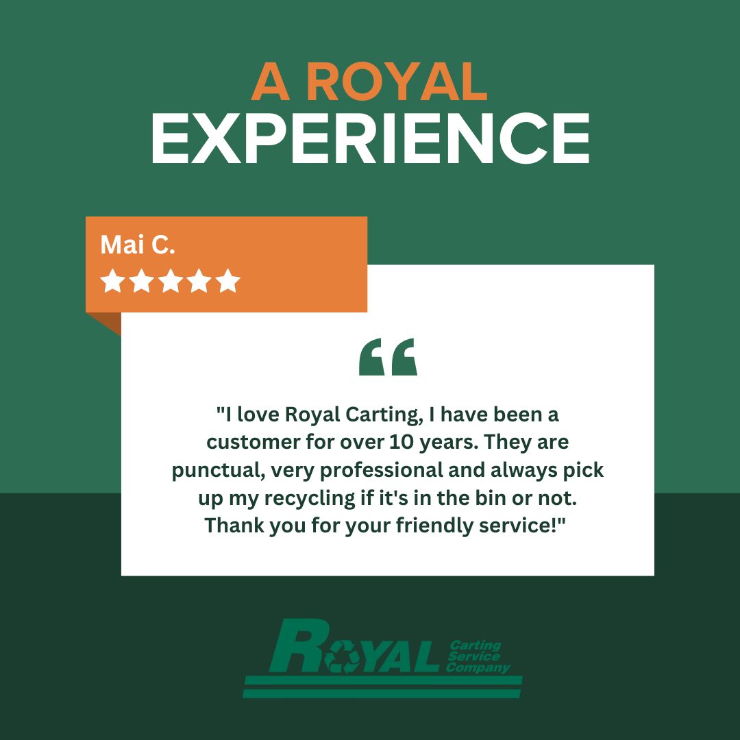 Royal Carting testimonial graphic