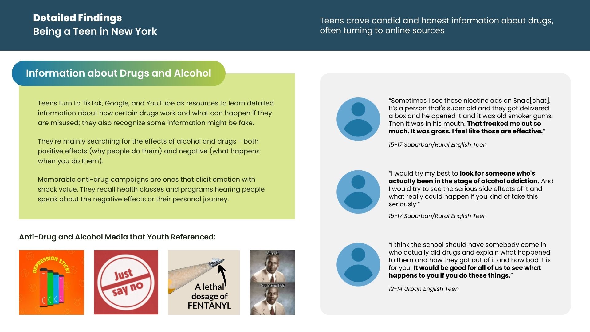 OASAS Case Study_Teen Findings OASAS Case Study Teen Findings report page
