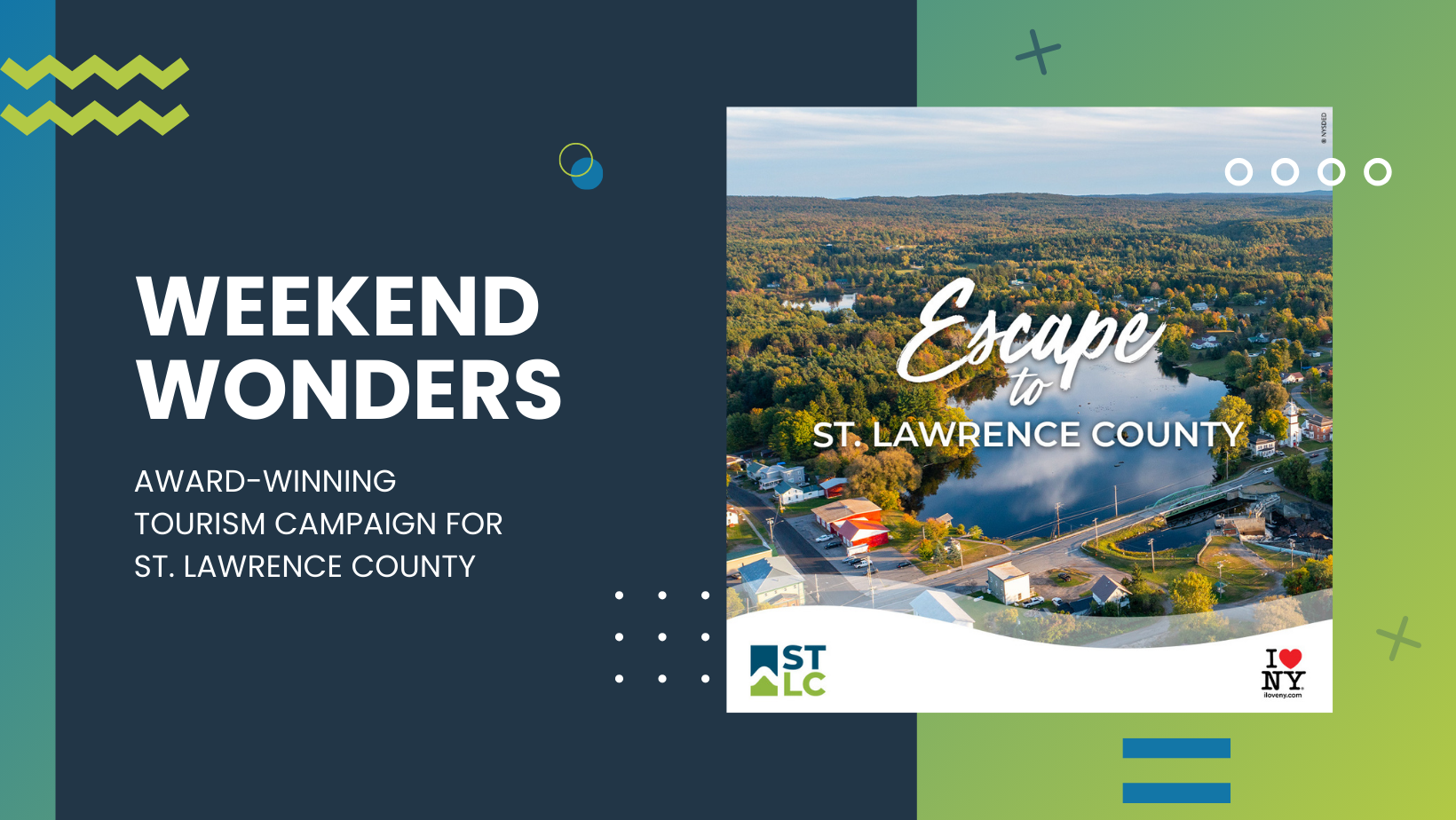 Weekend Wonders: An Award-Winning Tourism Campaign for St. Lawrence County graphic